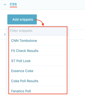 Add Snippets