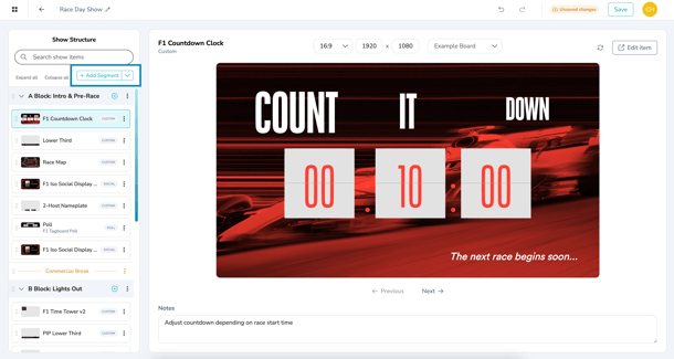 Build Out Segments