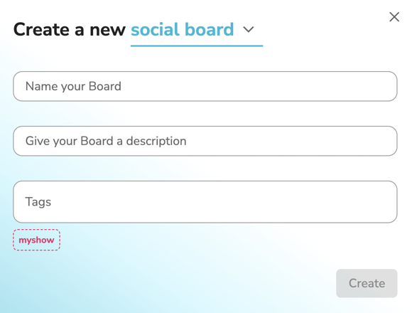 New Social Board