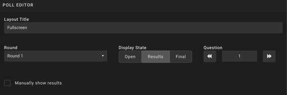 Poll Editor