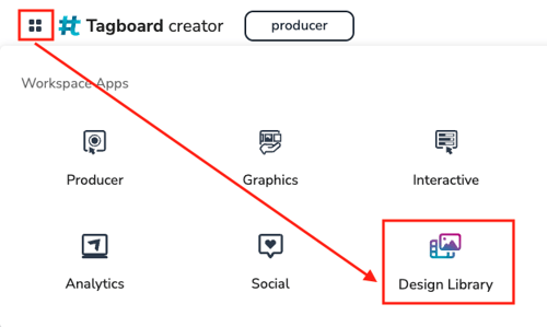 Product Menu > Design Library