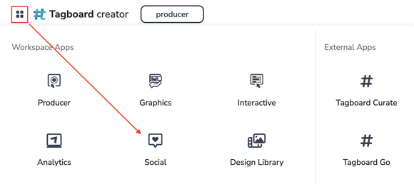 Product Menu > Social