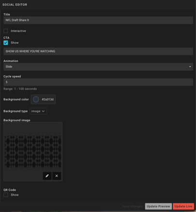 Social Graphic Editor